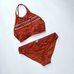 NWT Aerie High Neck Bikini Set